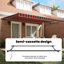 Brayden Studio 300cm D Fabric Cover Retractable Door / Window Awning-2027243458-2027243463