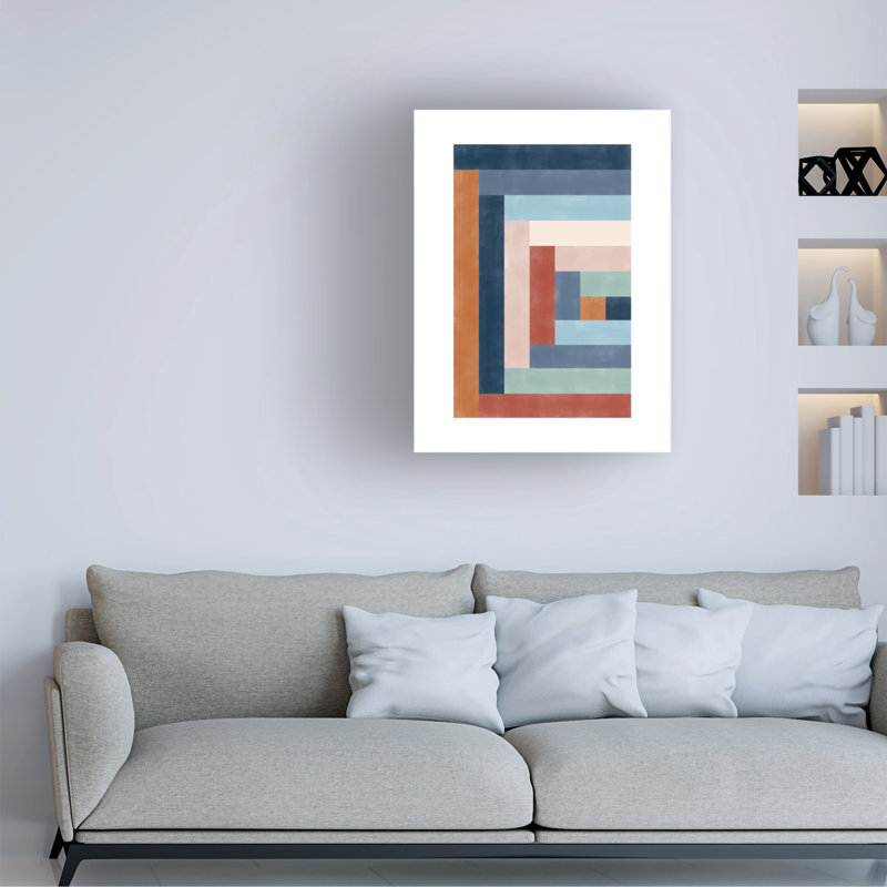 Bolog Elena Ristova Aspectratiobluerust55 Canvas Art, 14" H x 19" W