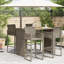 Table de bar Vidaxl Garden - gris-116118490-116118495