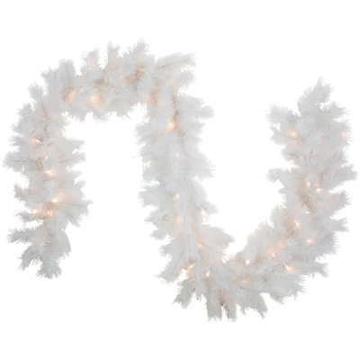 108'' in. Lighted Faux Pine Garland