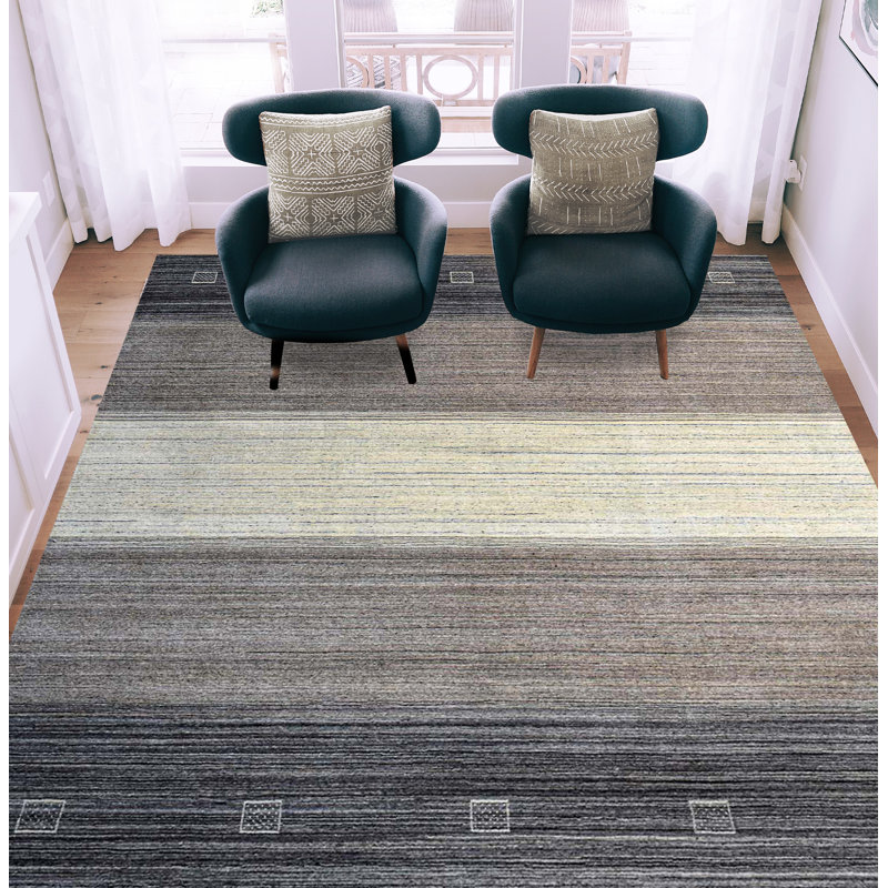 Tapis naturel de haute qualité noué à la main, Rectangle 12 pi x 15 pi