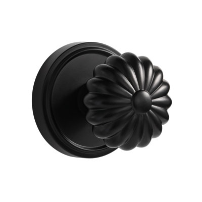 MRML Black Dummy Door Knob, Single Sided Handle Non-Turning Door Knob For Interior Hall, Closet, Pantry Or French Double Doors, Used For Decorative, Aluminium Alloy Knob