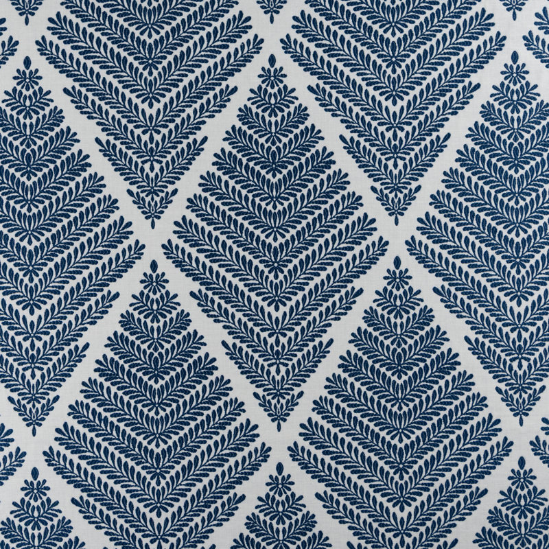 Emmeline Gilded Floral Linen, Lapis