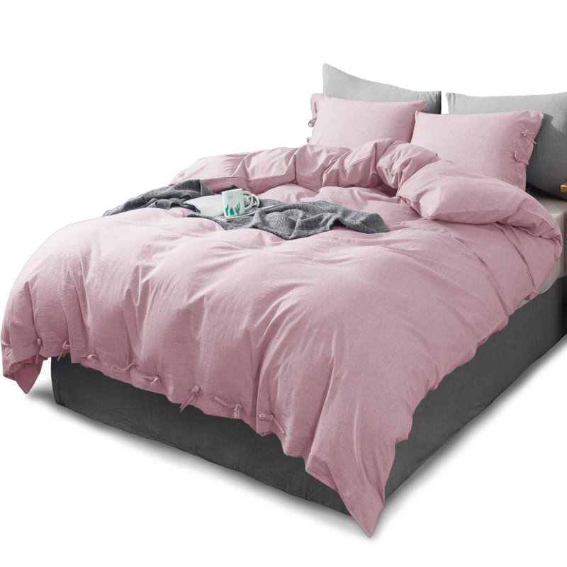 Duvet Cover, Queen Duvet Cover + 2 Shams, Pink