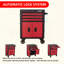3-Drawer Rolling Tool Chest With Wheels, Steel Tool Cabinets With Drawers, Liners And Locking System For Warehouse, Garage