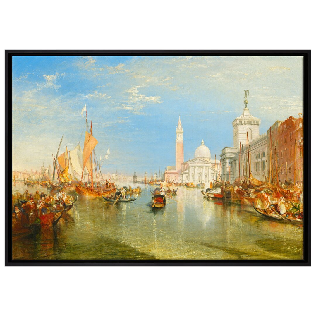 Gerahmtes Leinwandbild Venice: The Dogana and San Giorgio Mag von William Turner