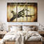 "Avion militaire rustique" sur toile-1132532291