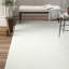 Tapis blanc cassé en laine tissé à plat à la main Rita-11149883
