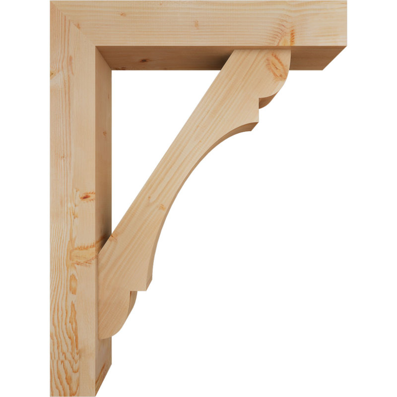 Olympic Block Offset Brace Bracket, 48 x 36, 7 1/2"W Douglas Fir (Smooth)