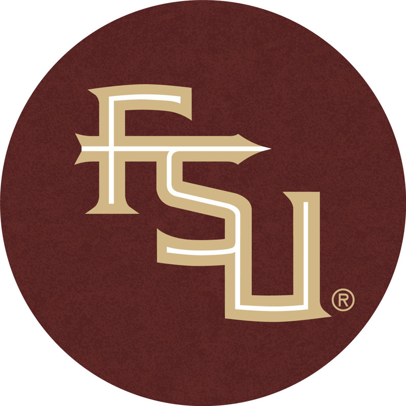 Round Metal Base Dining Table, Florida State - Script