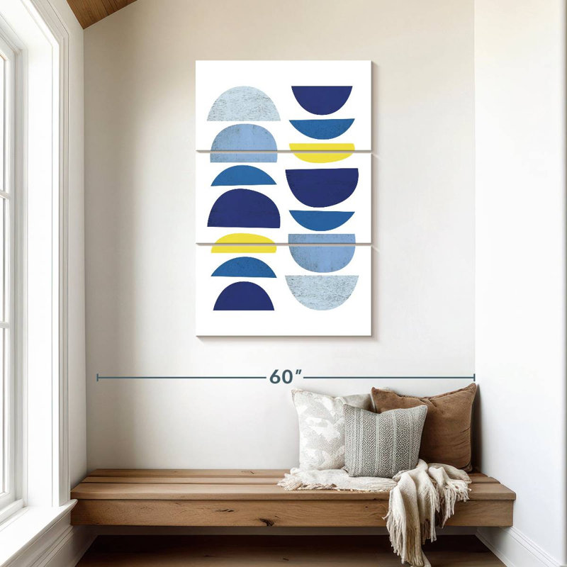 Avery Blue Yellow Modern I, 45" H x 28" W