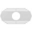 Médaillon de plafond percé en PVC de qualité architecturale l 16 po x H 8 po x P 4 1/4 po x P 1/2 po-40712862-40712886