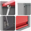  Tool Cabinet Set With Shelf 3 Pcs Red Powder-Coated Steel-334650472