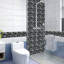 10 pièces de 6 x 6 pouces / 15 cm x 15 cm chacune, autocollants décoratifs à carreaux autocollants, autocollants muraux en vinyle à dosseret mosaïque 6D pour la décoration de la salle de bain; vert foncé et noir