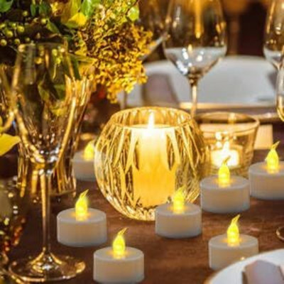 Flameless Tealight Candle with Plastic Holder