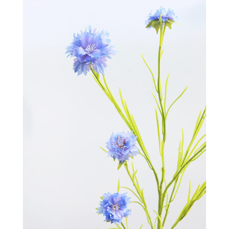 Blue Silk Cornflower 36"