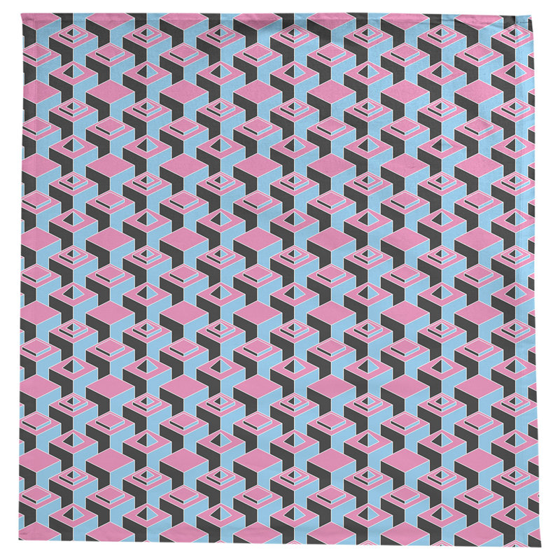 Nappe de gratte-ciels classiques, Rose / bleu ciel