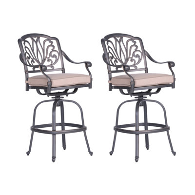 Tabouret de bar avec coussin Kaneidra