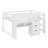 Solid Wood Loft Bed Frame With Storage Cabinets, Bookcase And Whiteboard For Graffiti-118155245