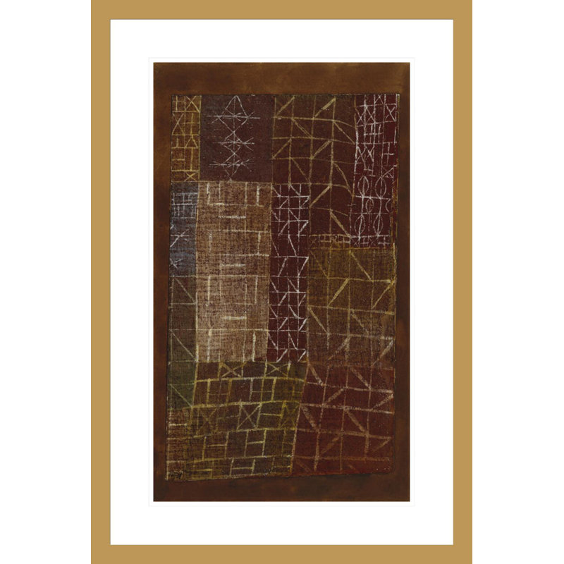 «Curtain» par Paul Klee - Impression Giclée sur cadre, 29,5 po H x 19,93 po L
