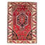Tapis unique en laine noué à la main de style années 1990 3 pi 5 po x 4 pi 9 po Kaylan