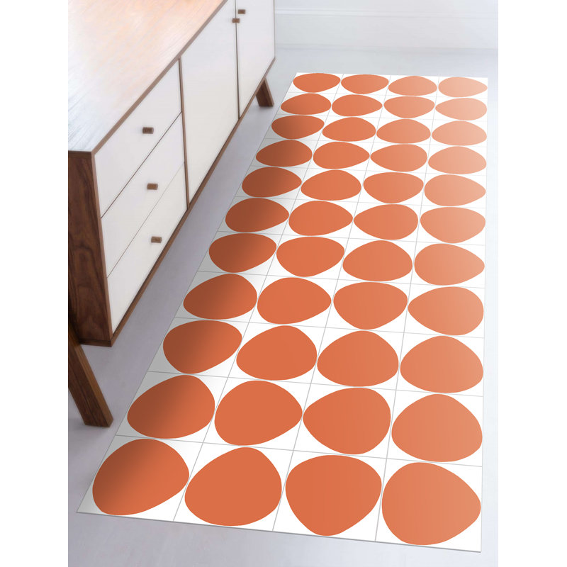 Fresca Vinyl Machine Printed Area Rug, Rectangle 5'3" x 7'6.6"