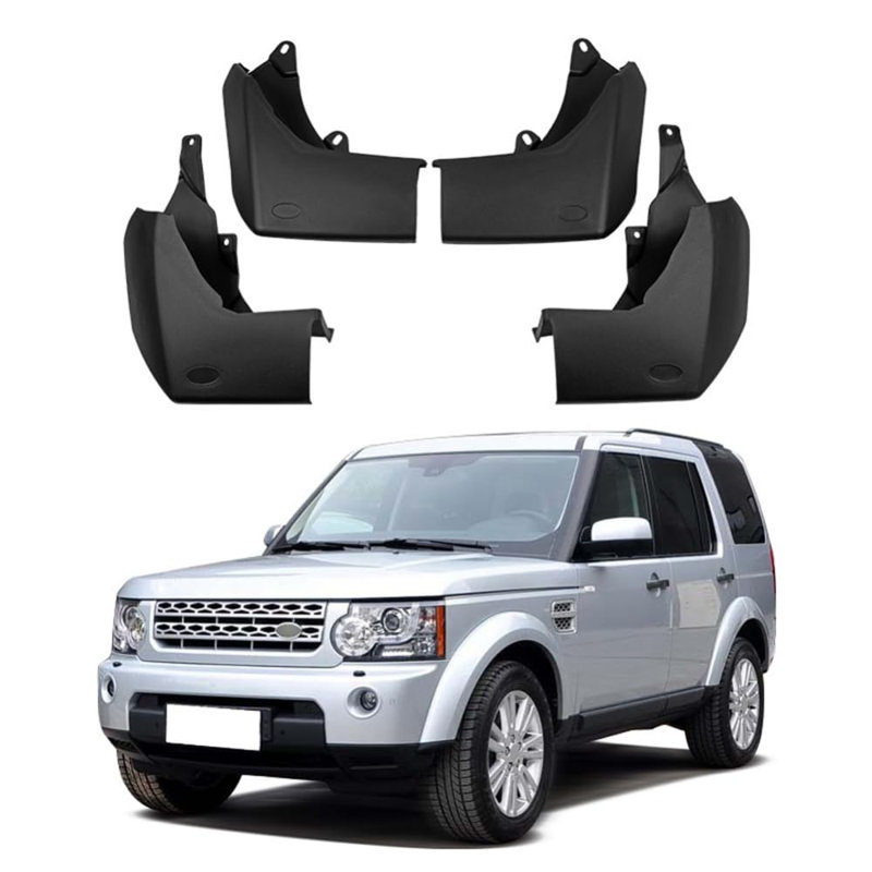 Easy Install Mud Flaps for Land Rover Discovery 2009-2016 – Front & Rear Automotive Splash Guards – Sturdy Mudguard brand Accessories – No Drill Mounting Compatible – Black