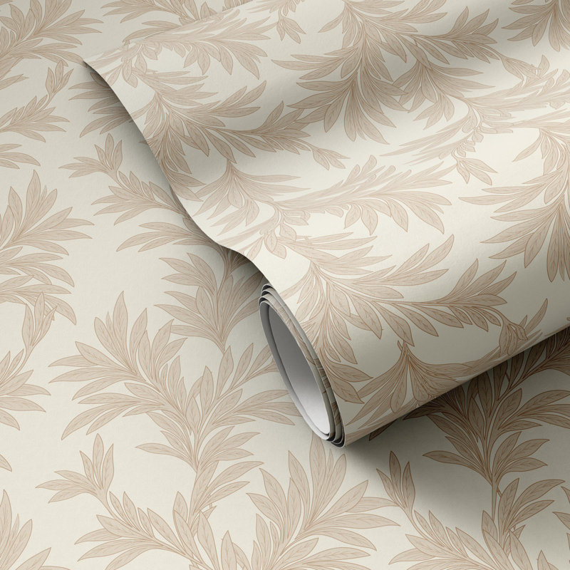 Lush Leaves Wallpaper by Getty Images, Lush Leaves Black I, W12" x H8"
