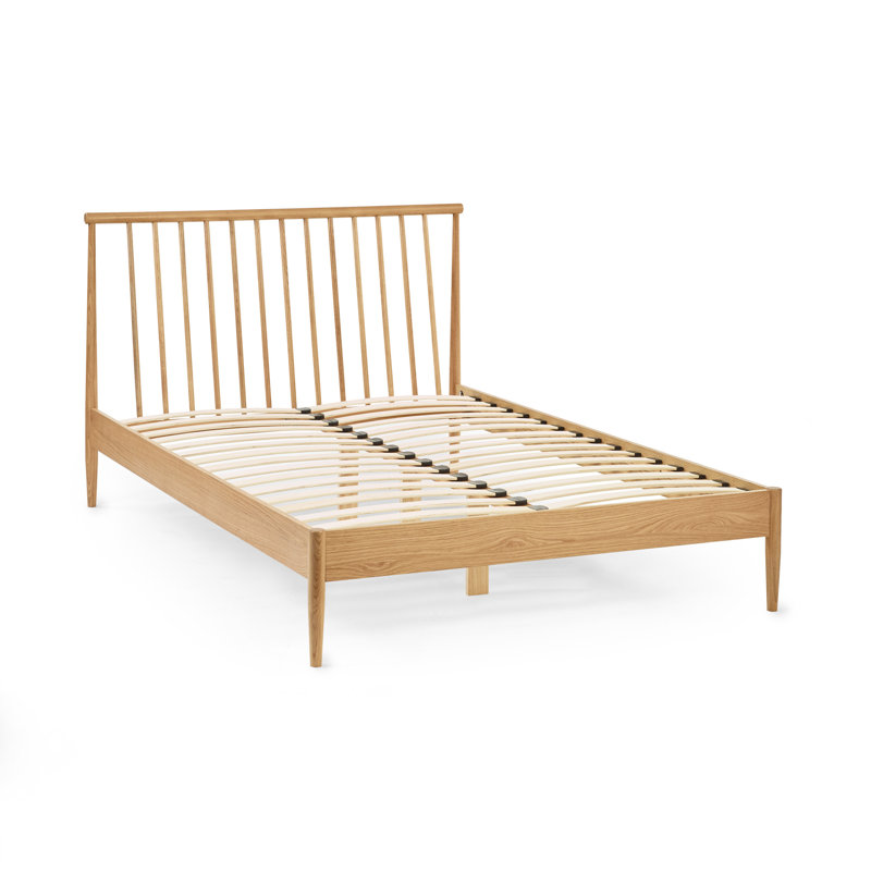 Oak Spindle Bed, Double (4'6), Natural