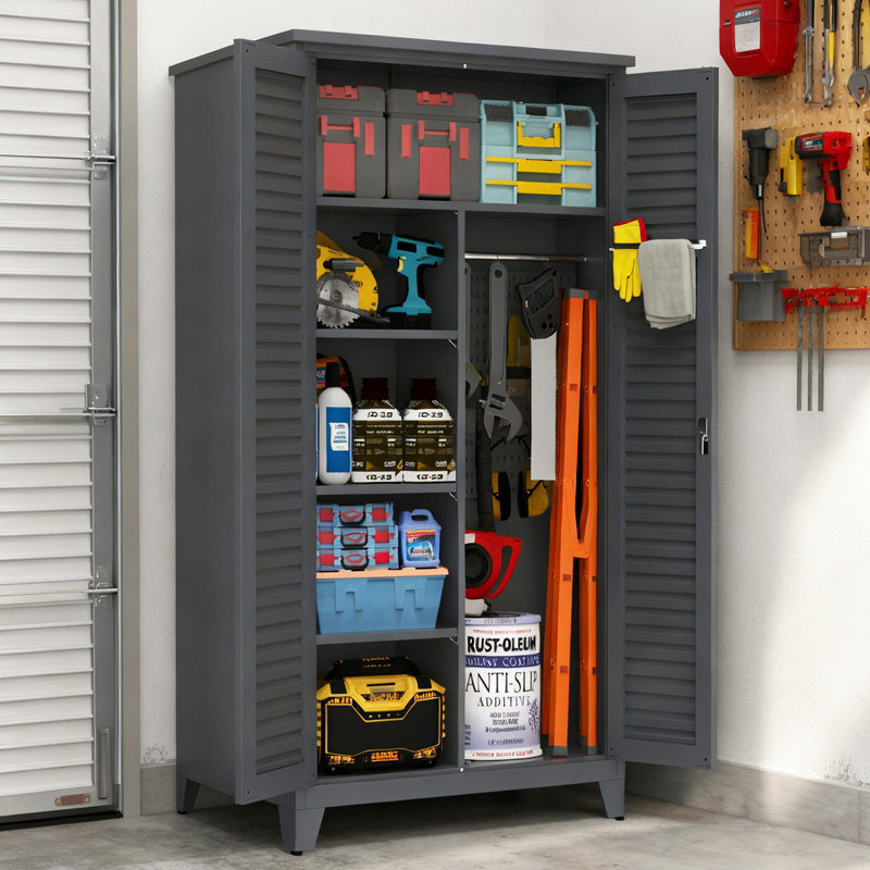 Armoire de rangement en acier 73 po
