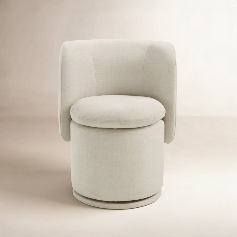 Fauteuil demi-tonneau pivotant Adrielle, Effie Lin Performance