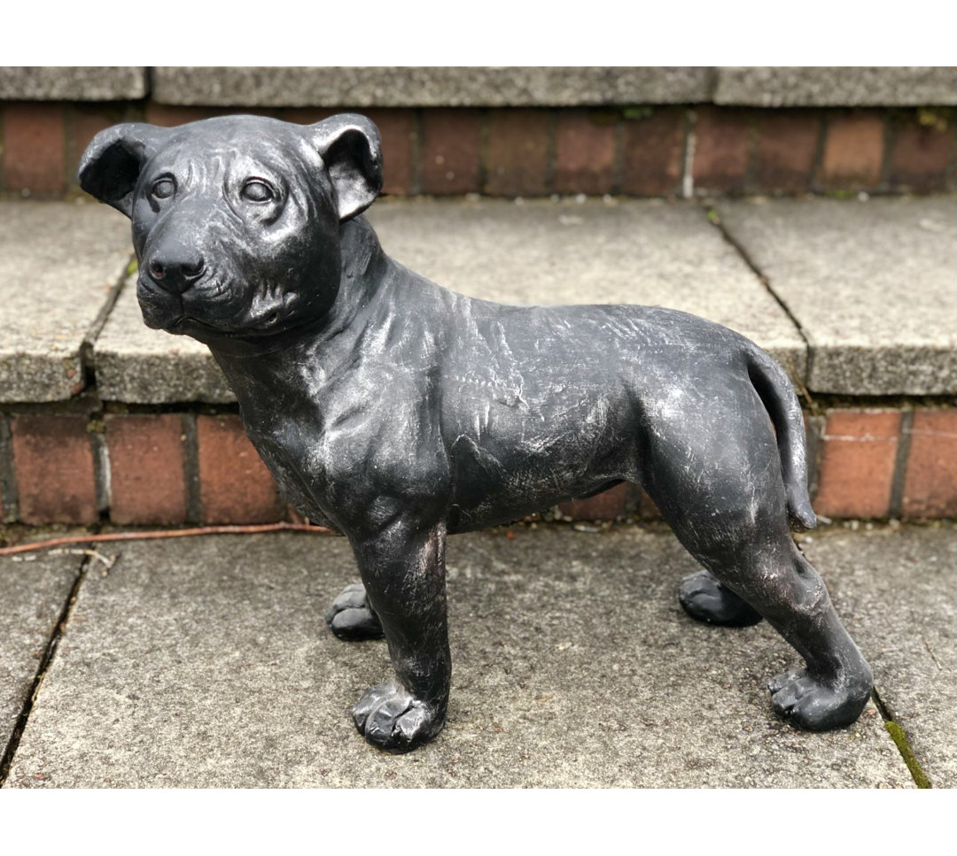Larae Dog Weather Resistant Concrete Garden Statue