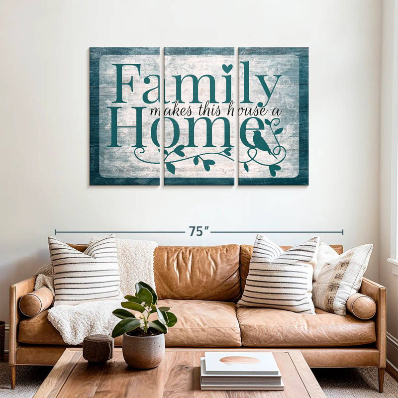 Plaque murale Family Family, H 36 po x l 57 po