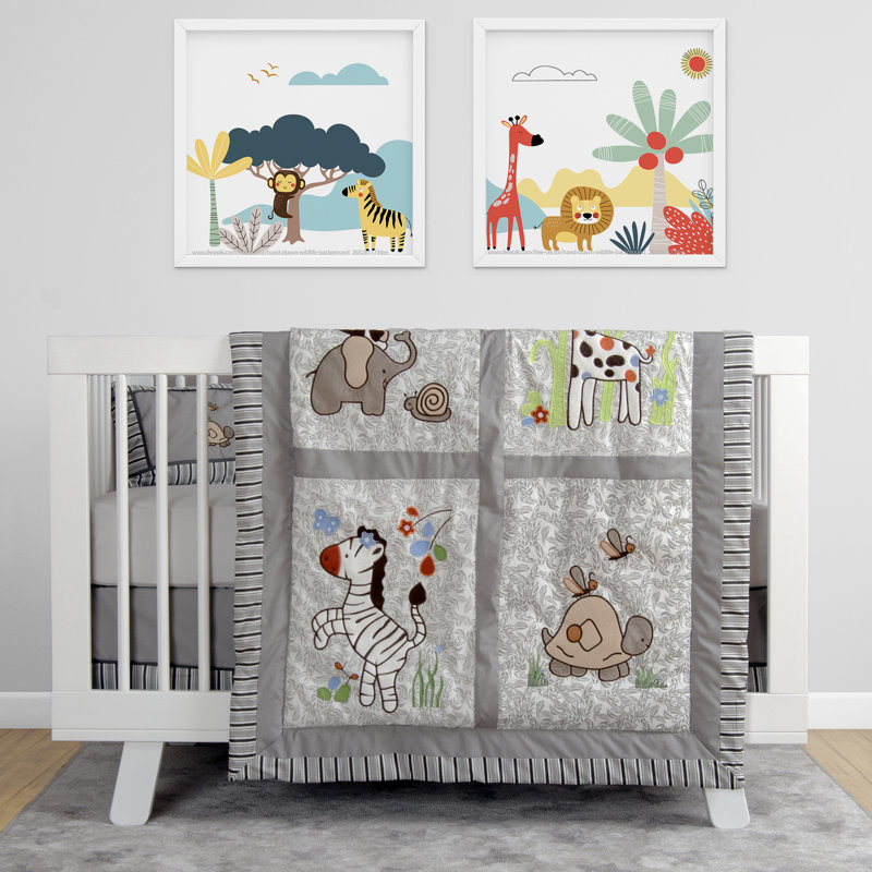 Ensemble de literie pour lit de bébé 9 pièces Manhart Zoomie