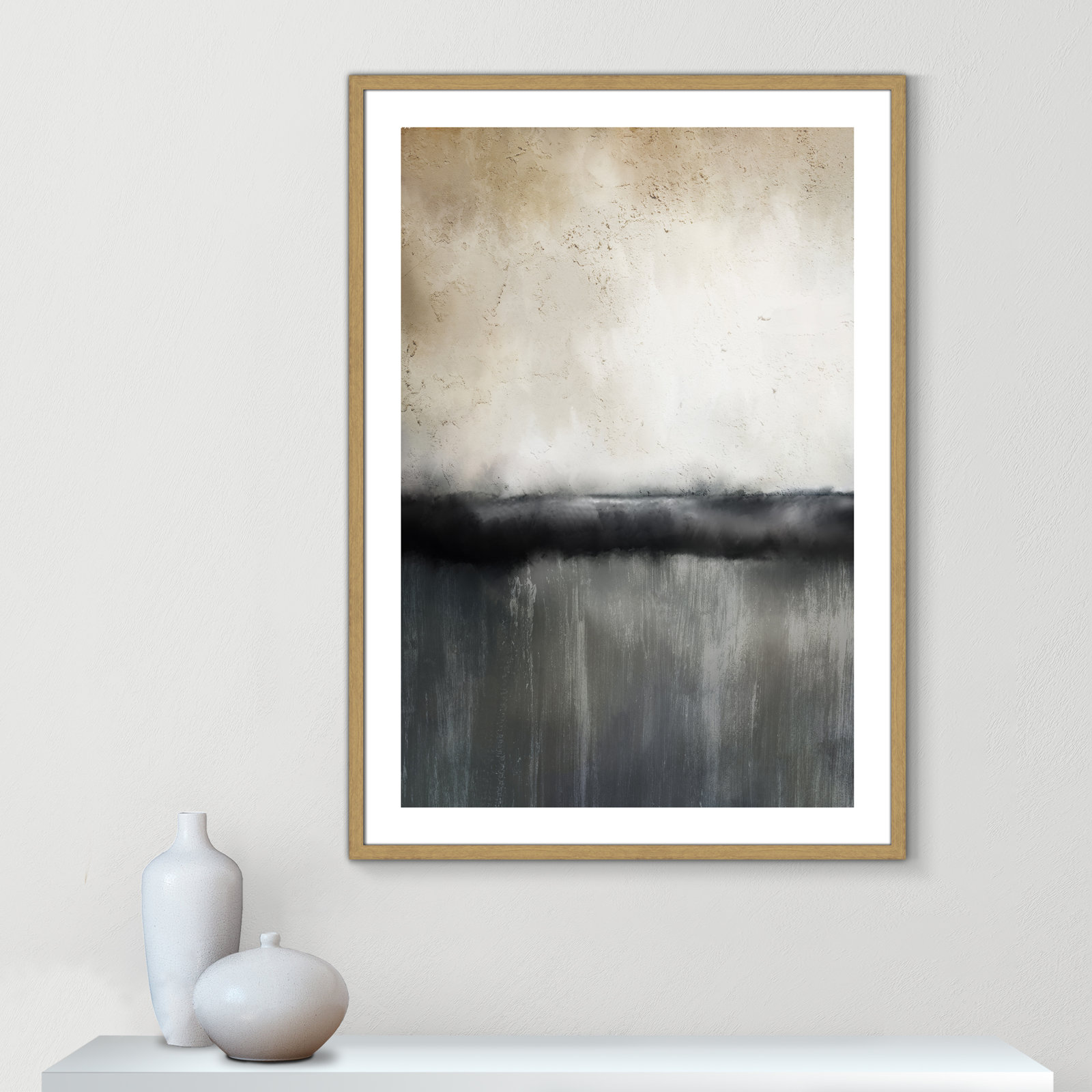 Sunset by Kimberly Allen Print, Picture Framed Paper, 41.5" H x 29.5" W, Gold Bead