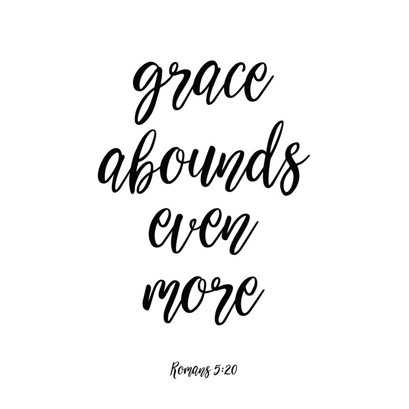 Grace Abounds - Wrapped Canvas Print, 46cm H x 30cm W x 3.8cm D