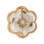 Ventilateur de plafond cage en forme de fleur 19,7 po avec abat-jour en tissu, ensemble d'éclairage et télécommande Boho