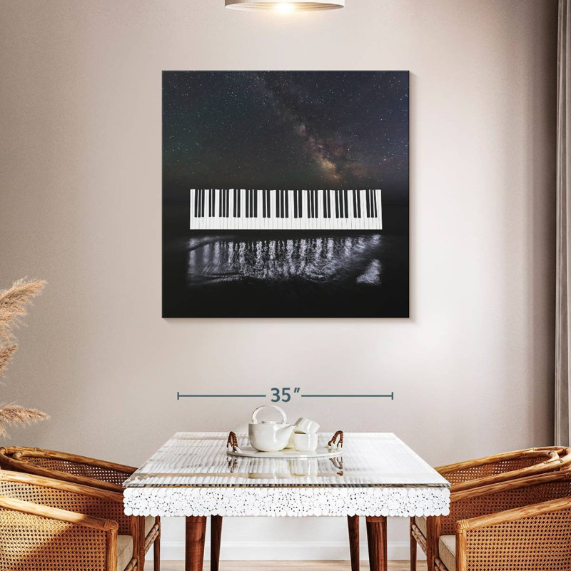 Abarca Piano Under Milky Way, H 39 po x l 39 po