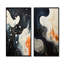 Deep Marine Scenes Modern Collage - ensemble de 2 impressions sur toile abstraites-246268081-246268085