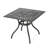 Cast Aluminum Square Outdoor Dining Table with Lattice Design and Curved Legs, Weather-Resistant-297021327