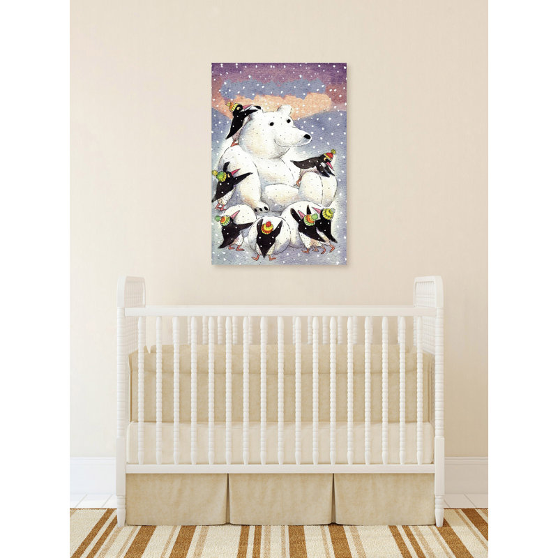 Polar Friends - Painting on Canvas, 46cm H x 30cm W