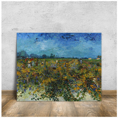 The Green Vineyard par Vincent Van Gogh, taille: 16 x 20 x 1,5, impression sur toile, estampe numérique, art mural pour la décoration intérieure