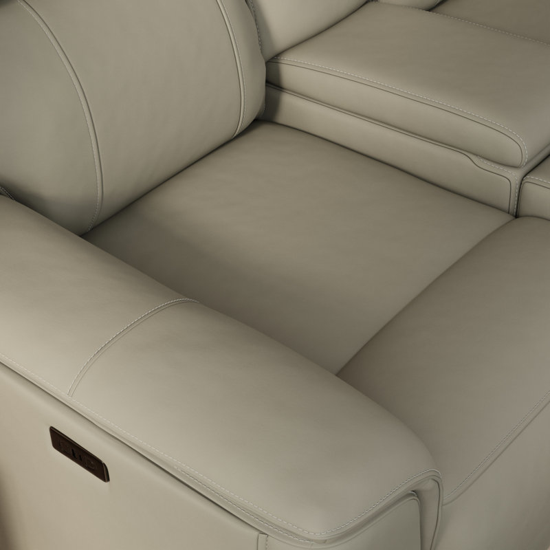 Causeuse inclinable double Oslo avec console Oslo, Gris