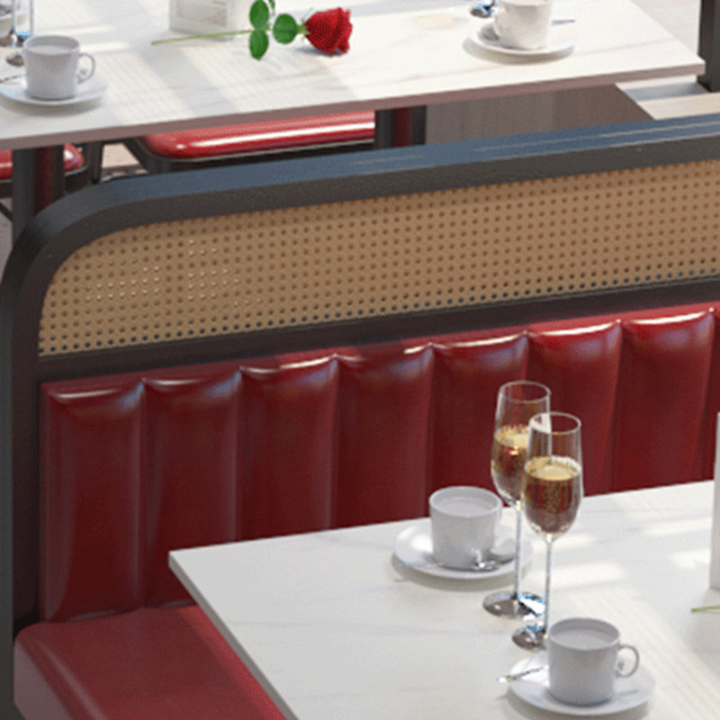 Banc rembourré en similicuir Modern