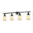 Bell - 4 Light 42" Bath Vanity Light - Oil Rubbed Bronze Finish - Light Smoke Shade-29567060-31271170