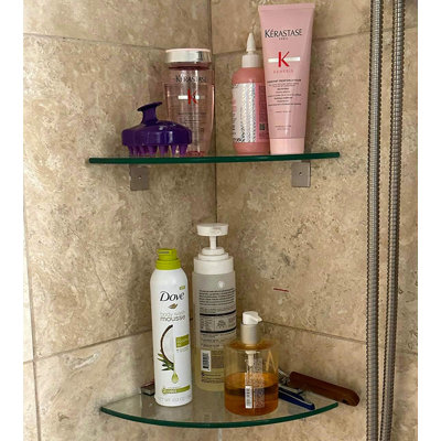 Tempered Glass Bathroom Shelf