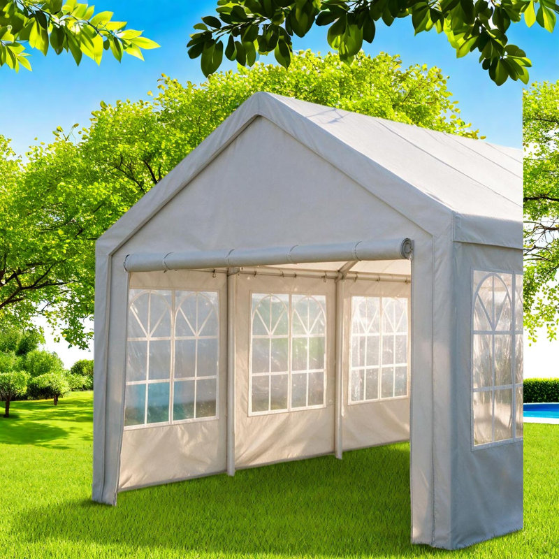 Spacious Gazebos(Must include Frame), Metal Frame Modern Outdoor Events, Silver 2