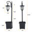 Lampadaire Craquelé Amaziyah (double)