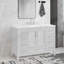 Ensemble de meuble-lavabo simple 48 po avec plateau en marbre Rarahana