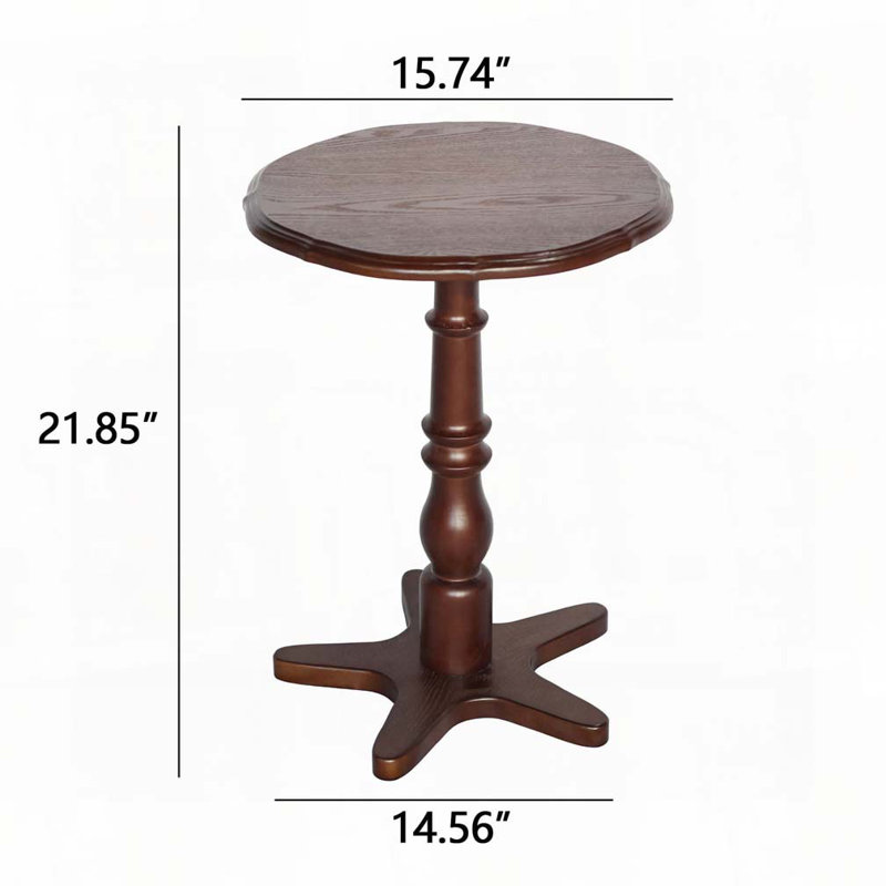 Table d'appoint ronde, Noyer